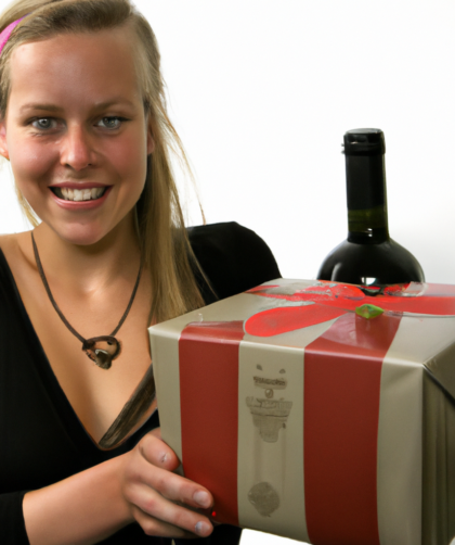 Overrask dem du holder af med en gavekurv fyldt med vin
