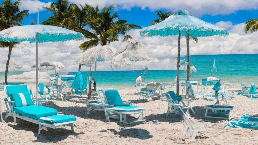 Tilbring sommeren i stil med luksuriøse strandparasoller og elegante strandstole
